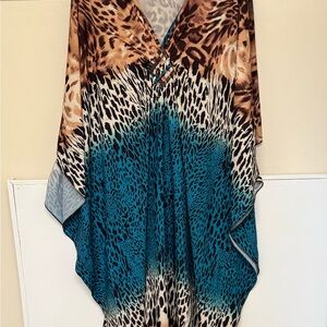 Animal Print  floor sweeping moomoo/dress